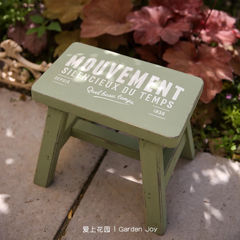 Wooden Do Old Flower Bench for Garden and Yard Plant Rack Balcony Vertical Flowerpot Base Stable and Practical Indoor Gardening
