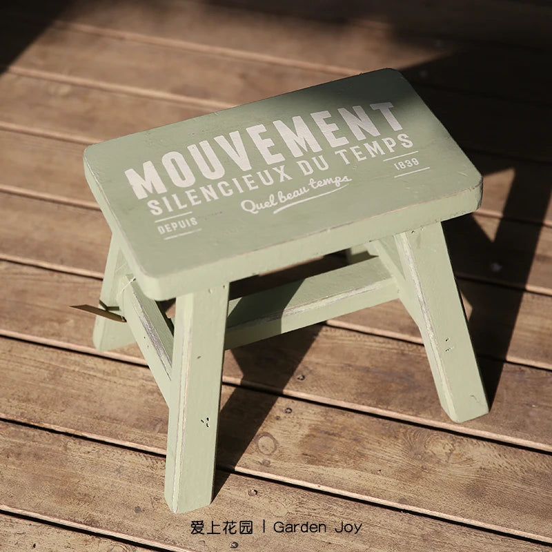 Wooden Do Old Flower Bench for Garden and Yard Plant Rack Balcony Vertical Flowerpot Base Stable and Practical Indoor Gardening