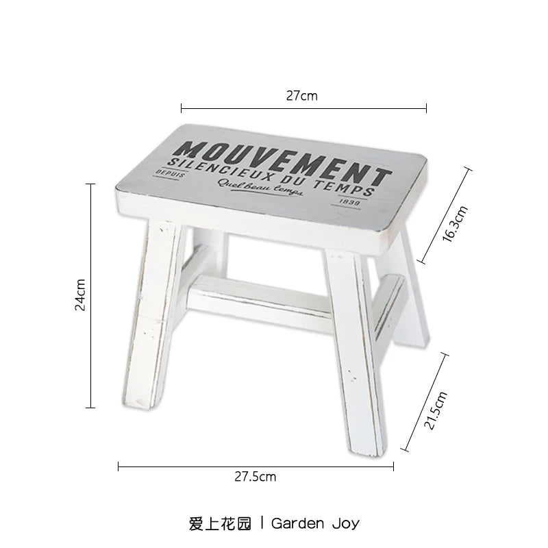 Wooden Do Old Flower Bench for Garden and Yard Plant Rack Balcony Vertical Flowerpot Base Stable and Practical Indoor Gardening